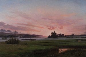 Egy nyári este Ry közelében, Jütland, 1873 körül